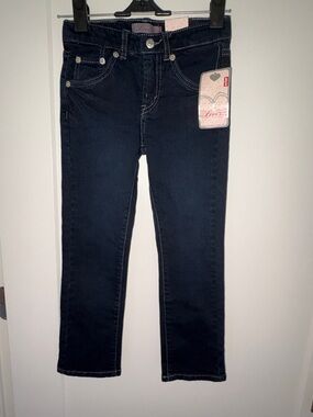 NWT Levi's slim stretch jeans girl's sz 6 Blackbird